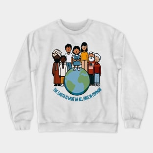 Cultural Unity Around the Globe: Grow Green Crewneck Sweatshirt